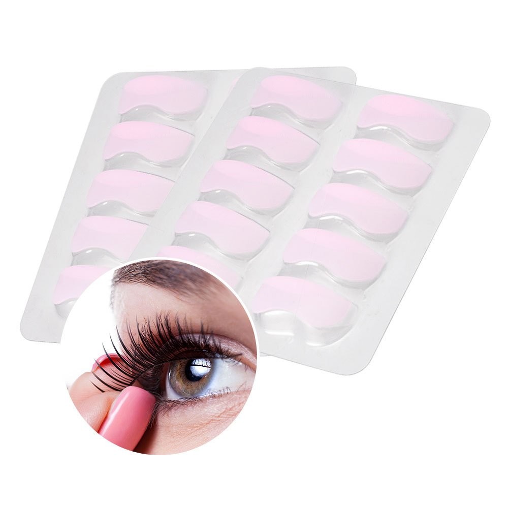 5 Pair Silicone Eyelash Curler Pads Perming Shield Different Sizes Refill