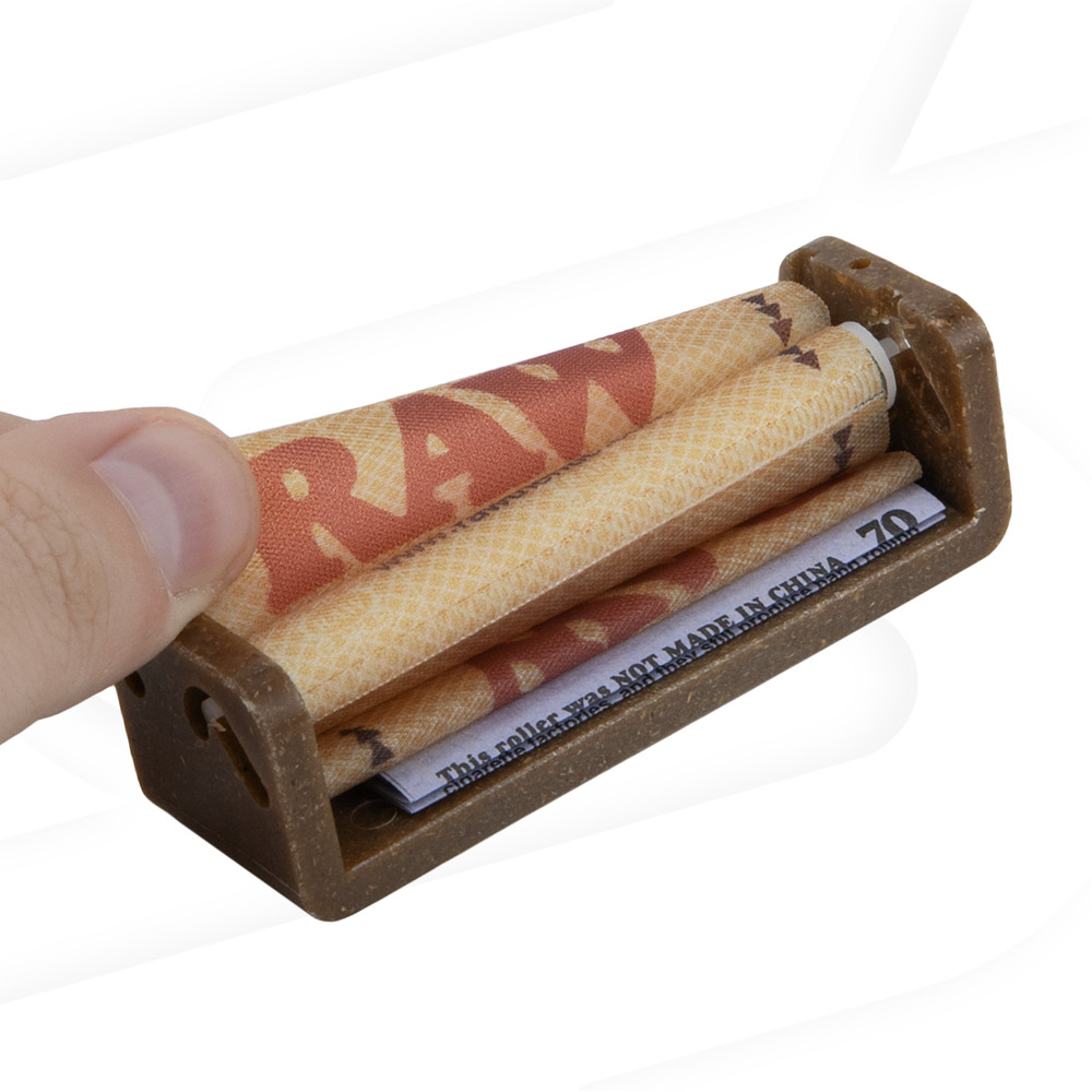 RAW Classic Hemp Plastic Roller Adjustable Rolling Machine 70mm | 12 Units