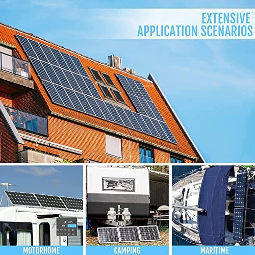 2 Sets (4Pcs) Solar Panel Mounting Brackets - Adjustable Solar Panel Tilt