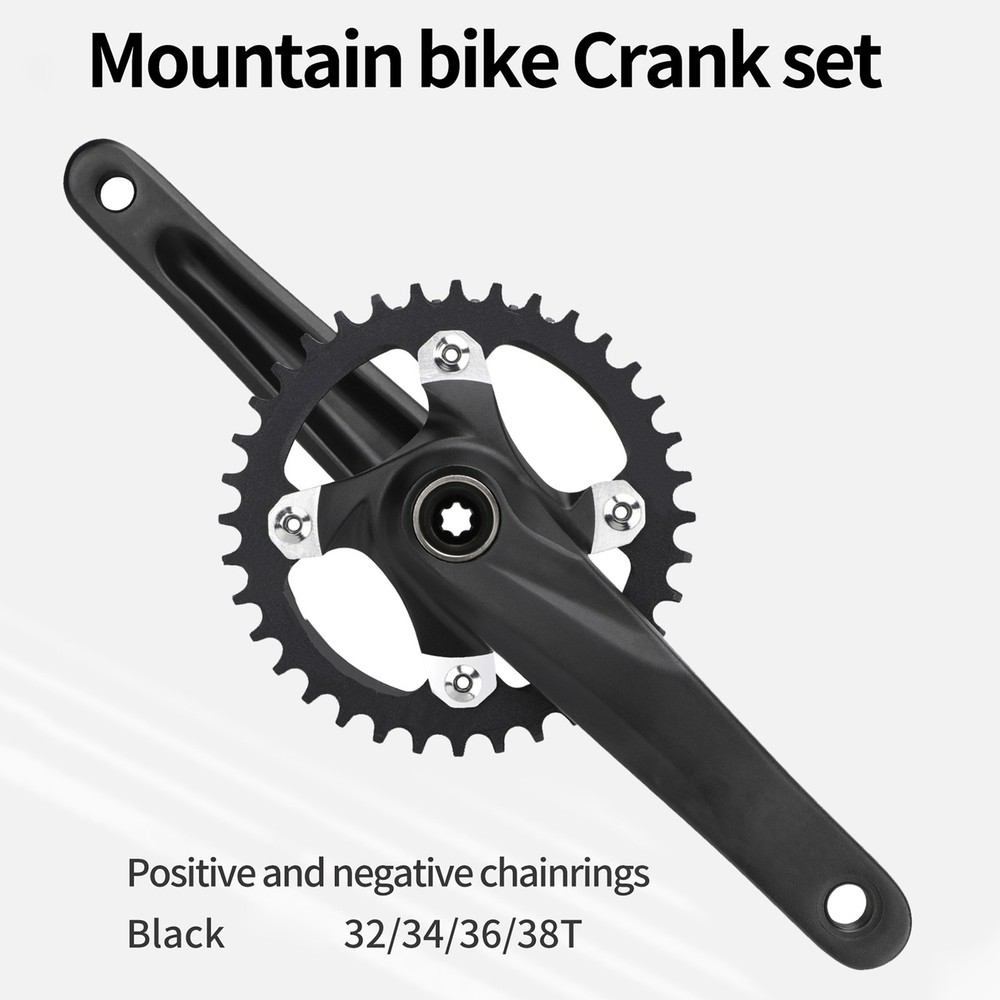 MEROCA Crankset Bottom Bracket 36T Black