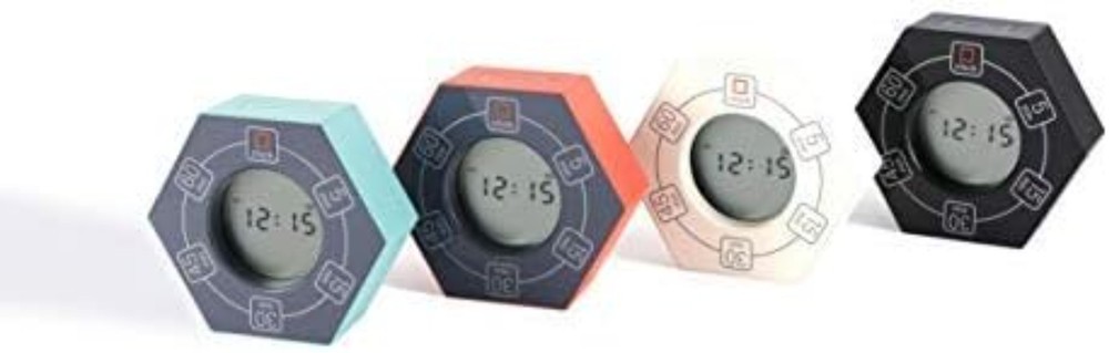 Rotating Productivity Clock for ADHD, White