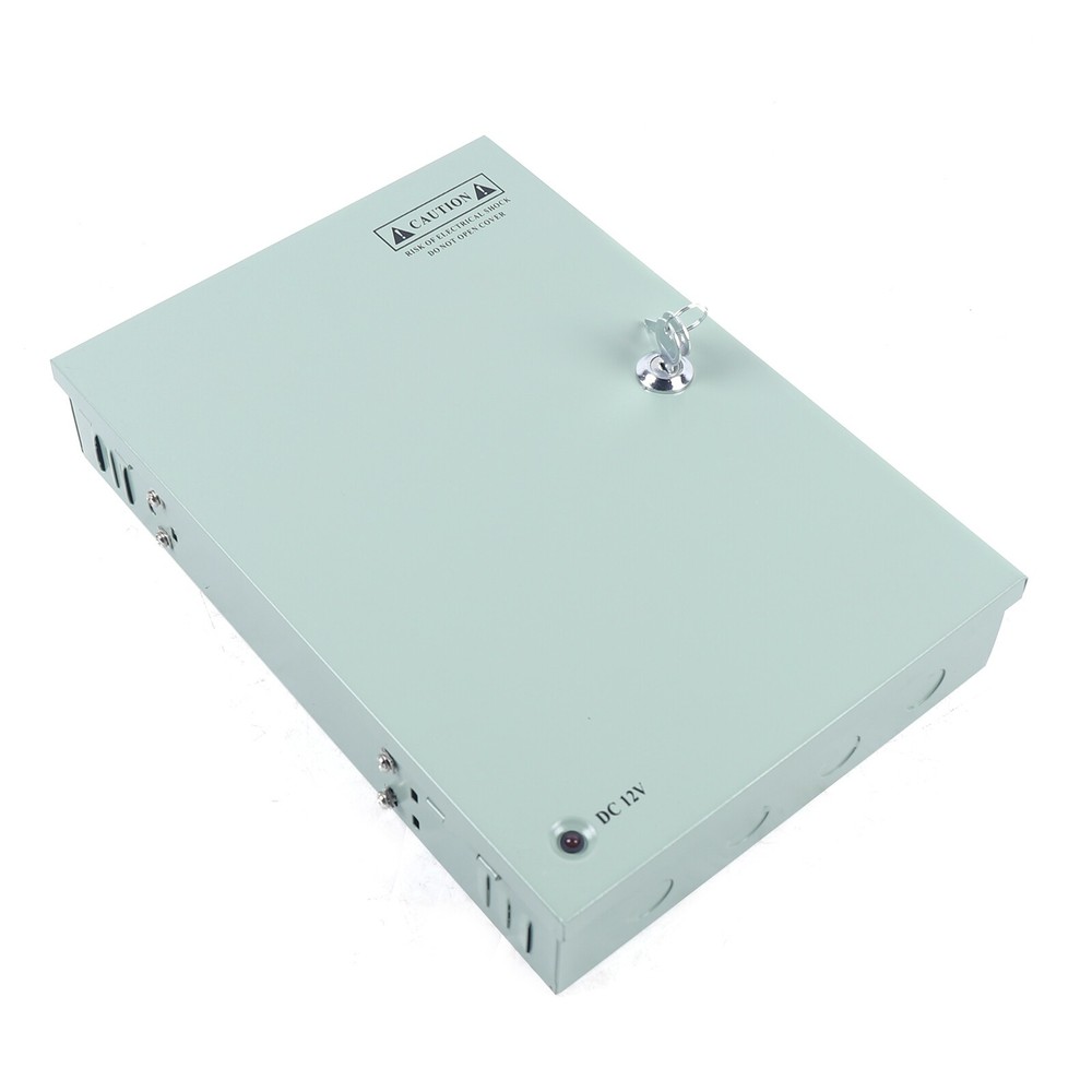 18CH Channel Power Supply Distribution Box for CCTV Security Camera 12V DC 30A
