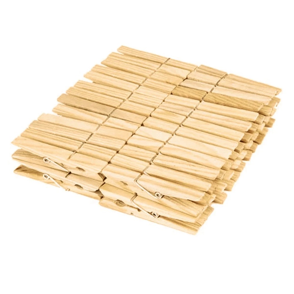 100 PACK--Wooden Clothespin