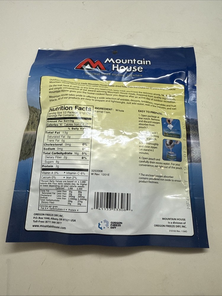 Mountain House - Golden Sweet Whole Kernel Corn 1.48 OZ