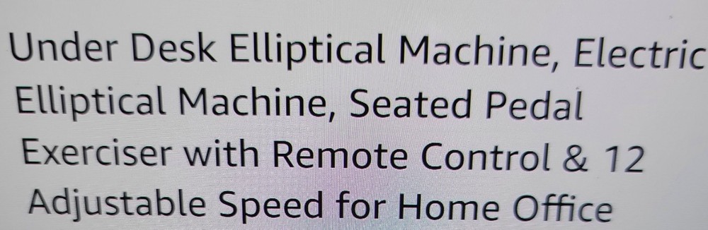 Under Desk Elliptical Electric Leg Exerciser Ships Fast