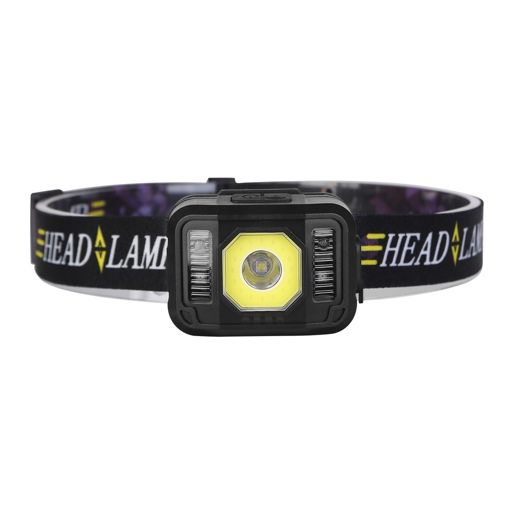 2x Rechargeable COB LED Head Lamp Flashlight Motion Sensor Headlamp 6 Light Mode