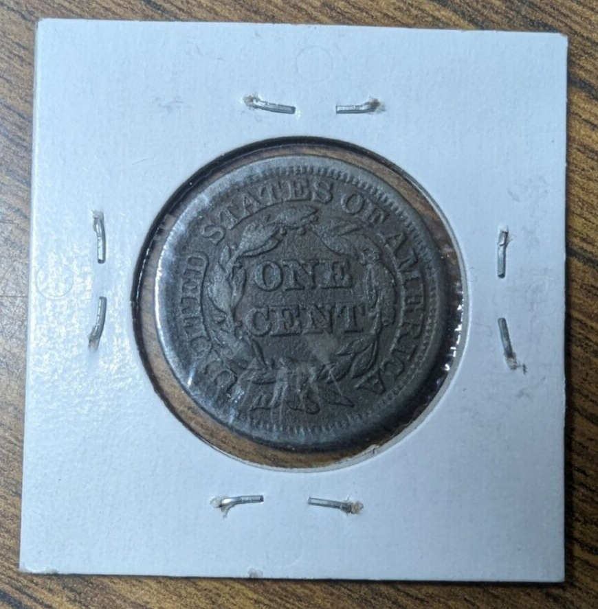 1849 Braided Hair Large Cent