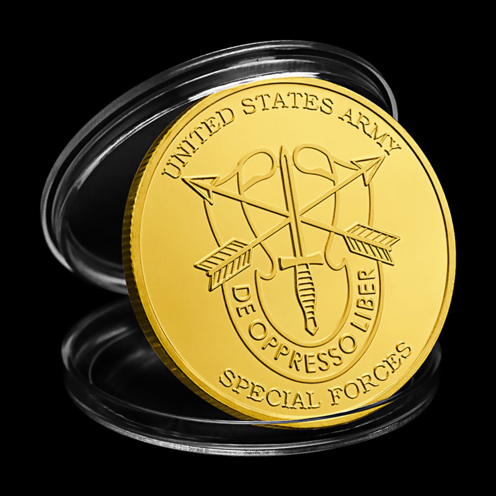 Army Special Forces Challenge Coin Motivated Dedicated Lethal