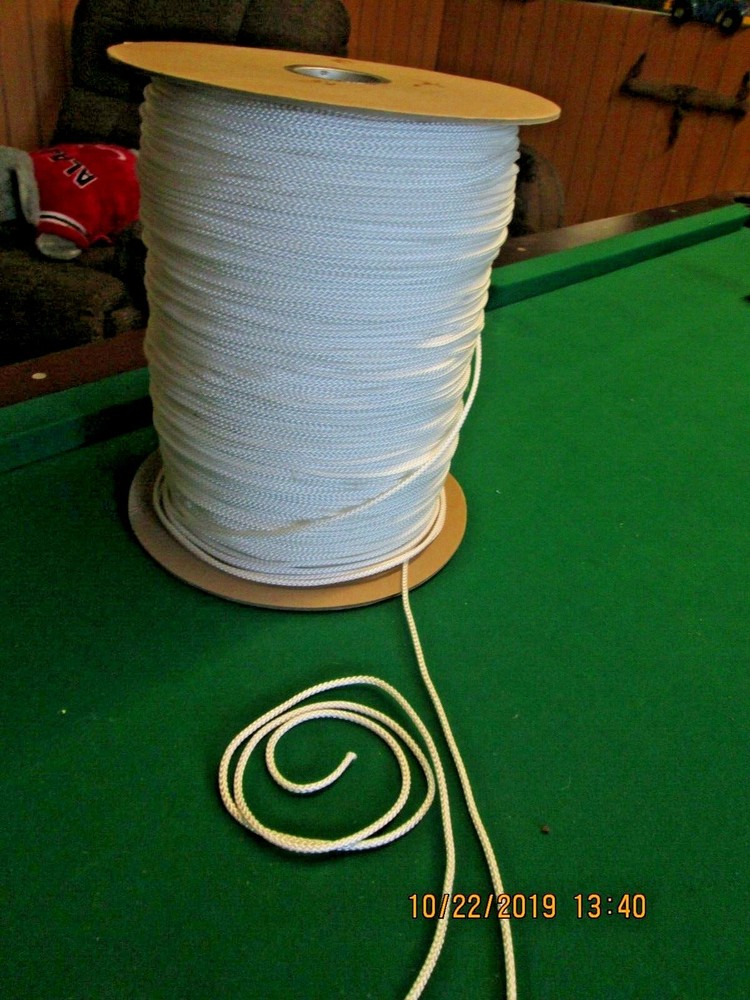 SEINE TWINE 100' 5/32"  GLADDING DIAMOND BRAID CAST NET LEADS,LED LINES