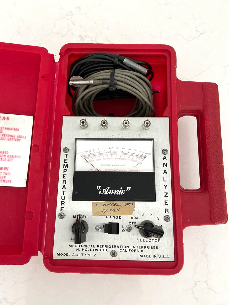 Annie A-8  Temperature Analyzer with 2 Probes SEE MAIN DESCRIPTION
