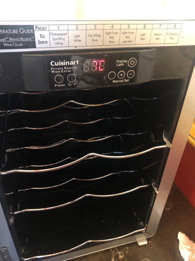 Cuisinart Private Reserve Wine Cellar - 6 Bottle Capacity - Tested & Working