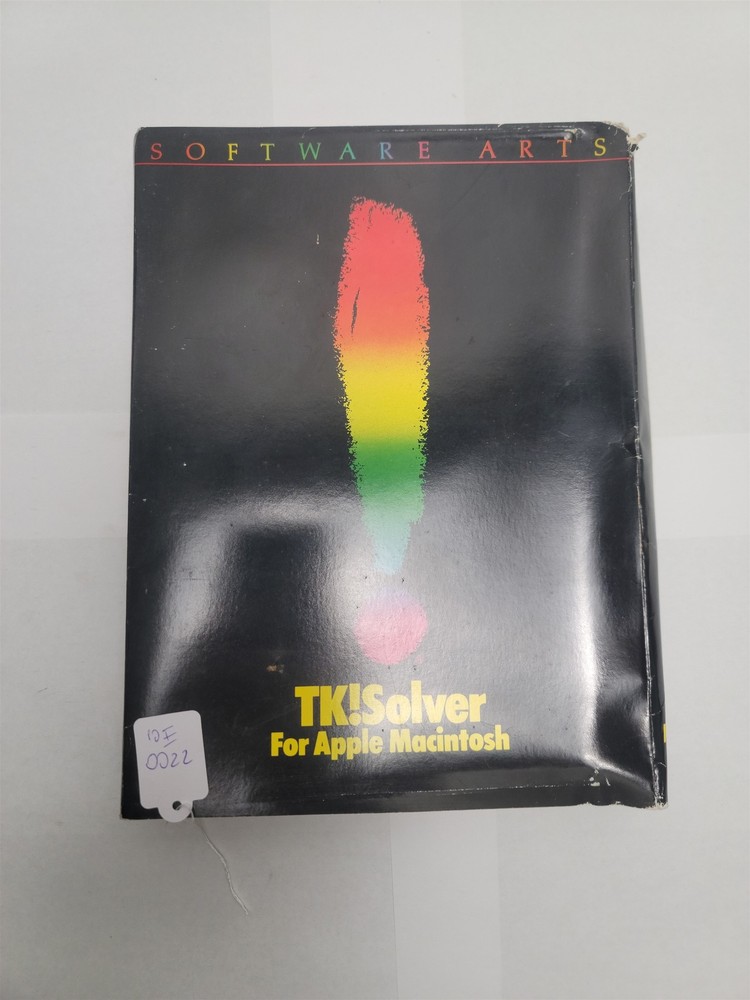 TK! Solver for Apple Macintosh - Box + Manual + Program Disk , 1984