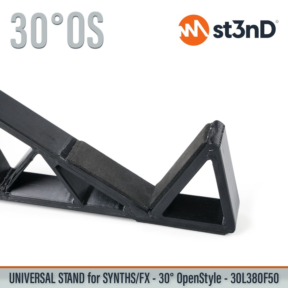 UNIVERSAL STAND for SYNTHS / CONTROLLERS / FX - 30° - Open Style - 30L380F50