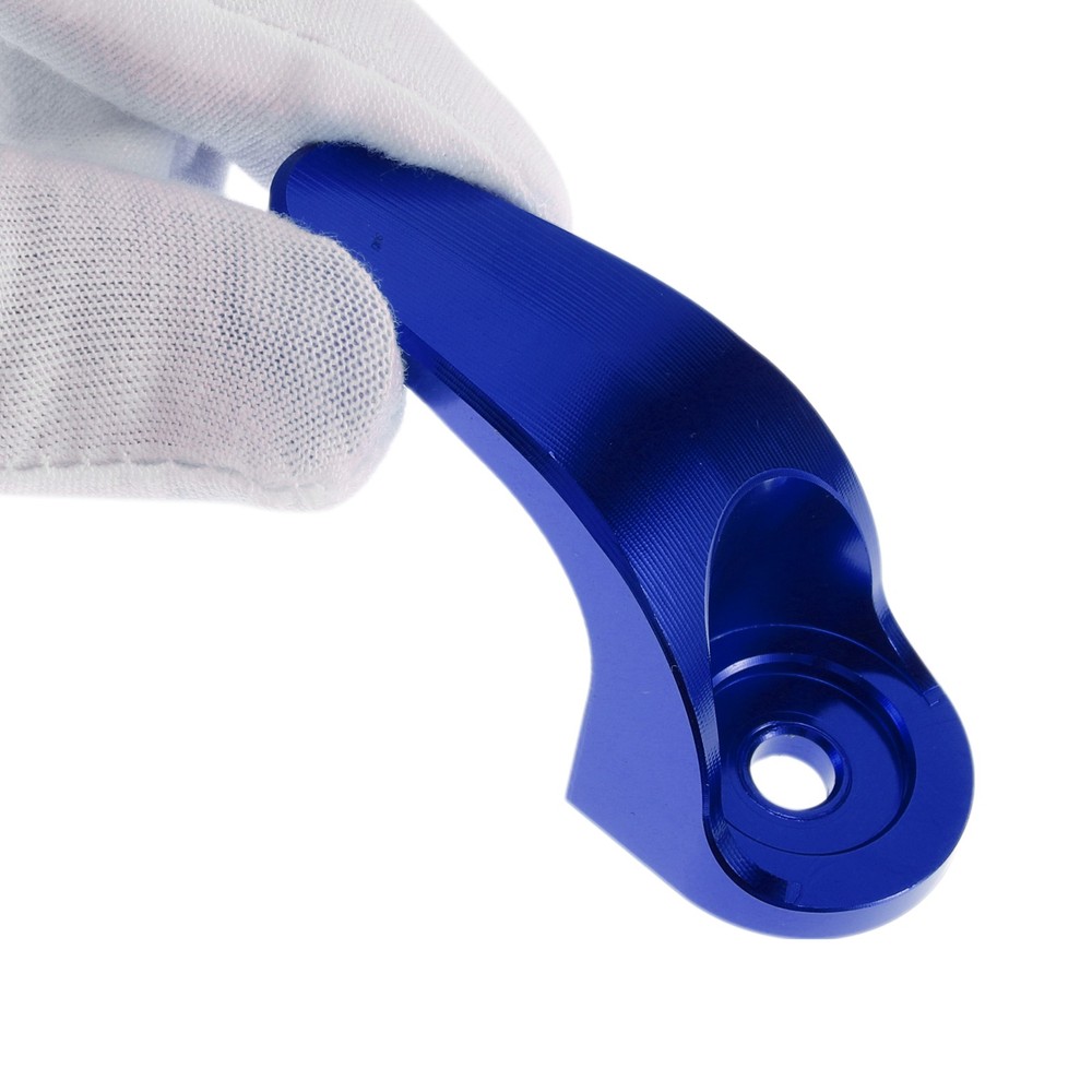 One Piece Aluminum Alloy Motorcycle Drop Hook 1 Set Blue