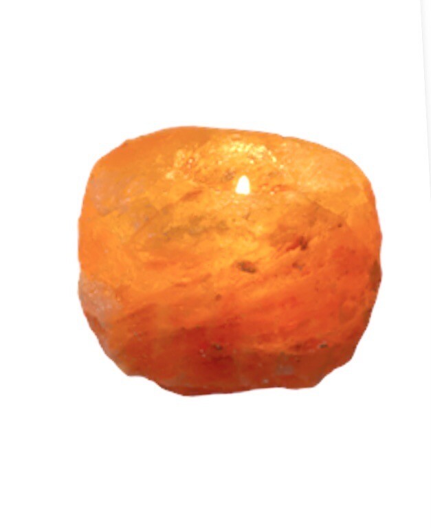 Pink Himalayan Salt Candle Holder