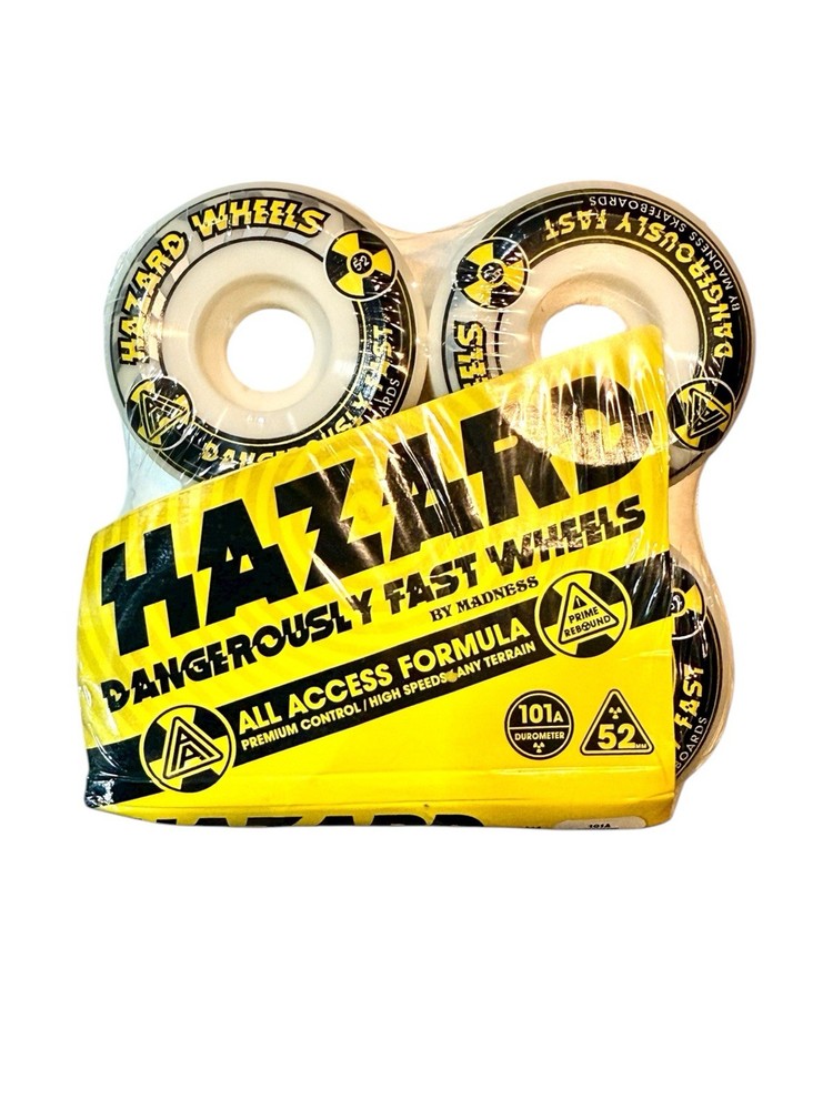 52mm Hazard Wheels 101A  Skateboard Wheels Set