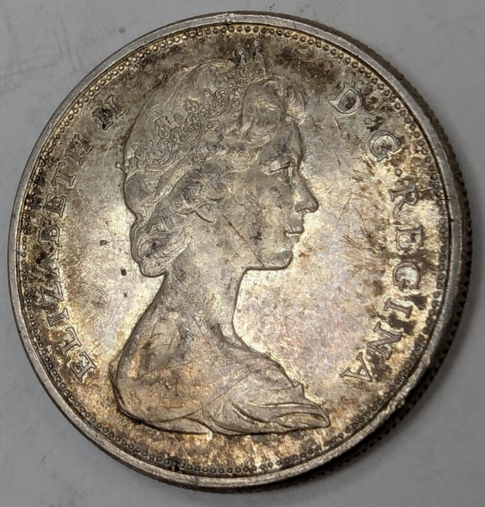 1966 Canada Half Dollar Silver Coin
