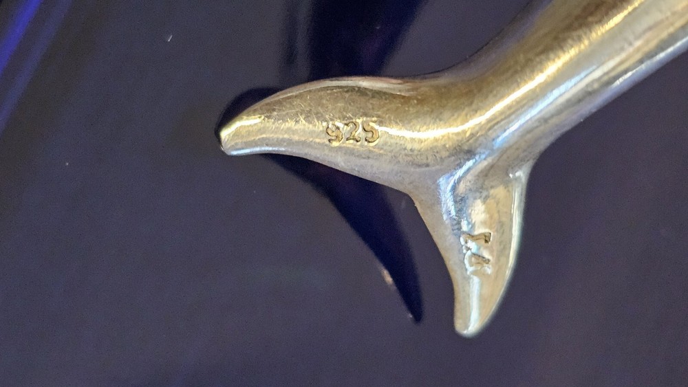 Sterling Silver 925 Dolphin Miniature.