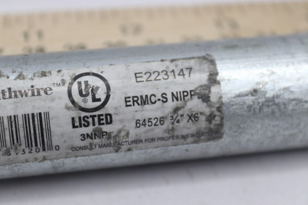 Topaz Pipe Nipple Galvanized 3/4" x 6" E223147