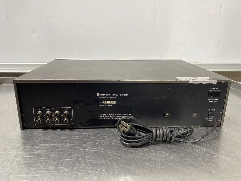 Sherwood EQ-200 Stereo Graphic Equalizer /Tested
