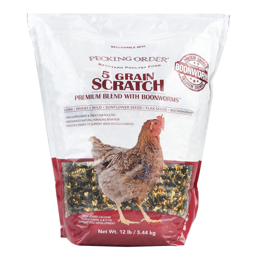 5 Grain Scratch Chicken Feed, 12 lbs.
