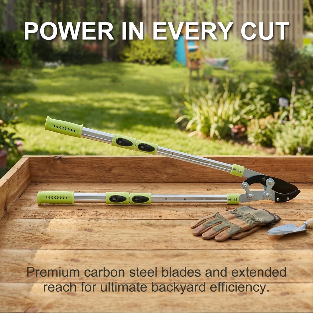43-Inch Tree Trimmer, Heavy Duty Bypass Loppers for Tree Branches, Sharp Stee...