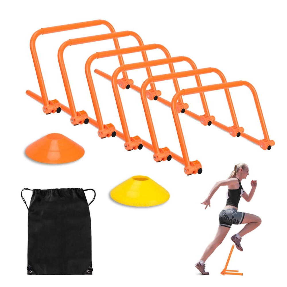 Agility Speed Training Hurdles, Adjustable Agility Training Hurdles for Footb...