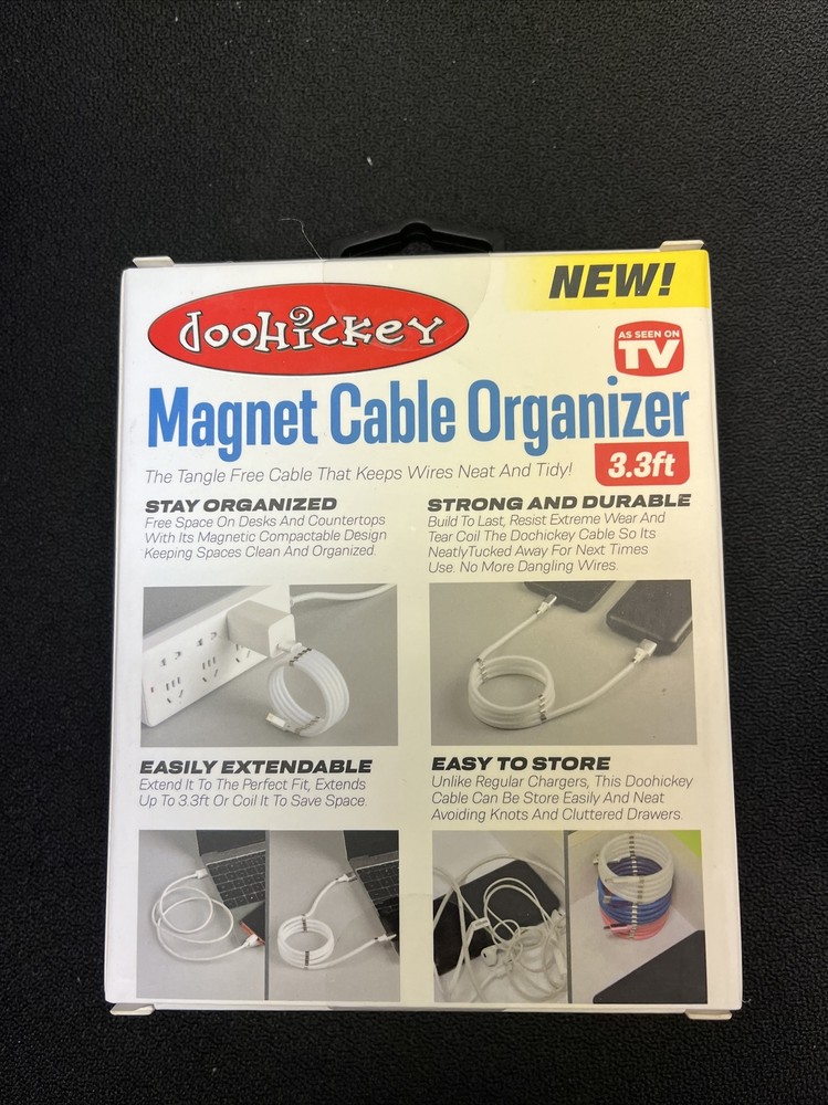 Charging Cable Type C To USB For Android Magnetic Organizer Cable 2 pack