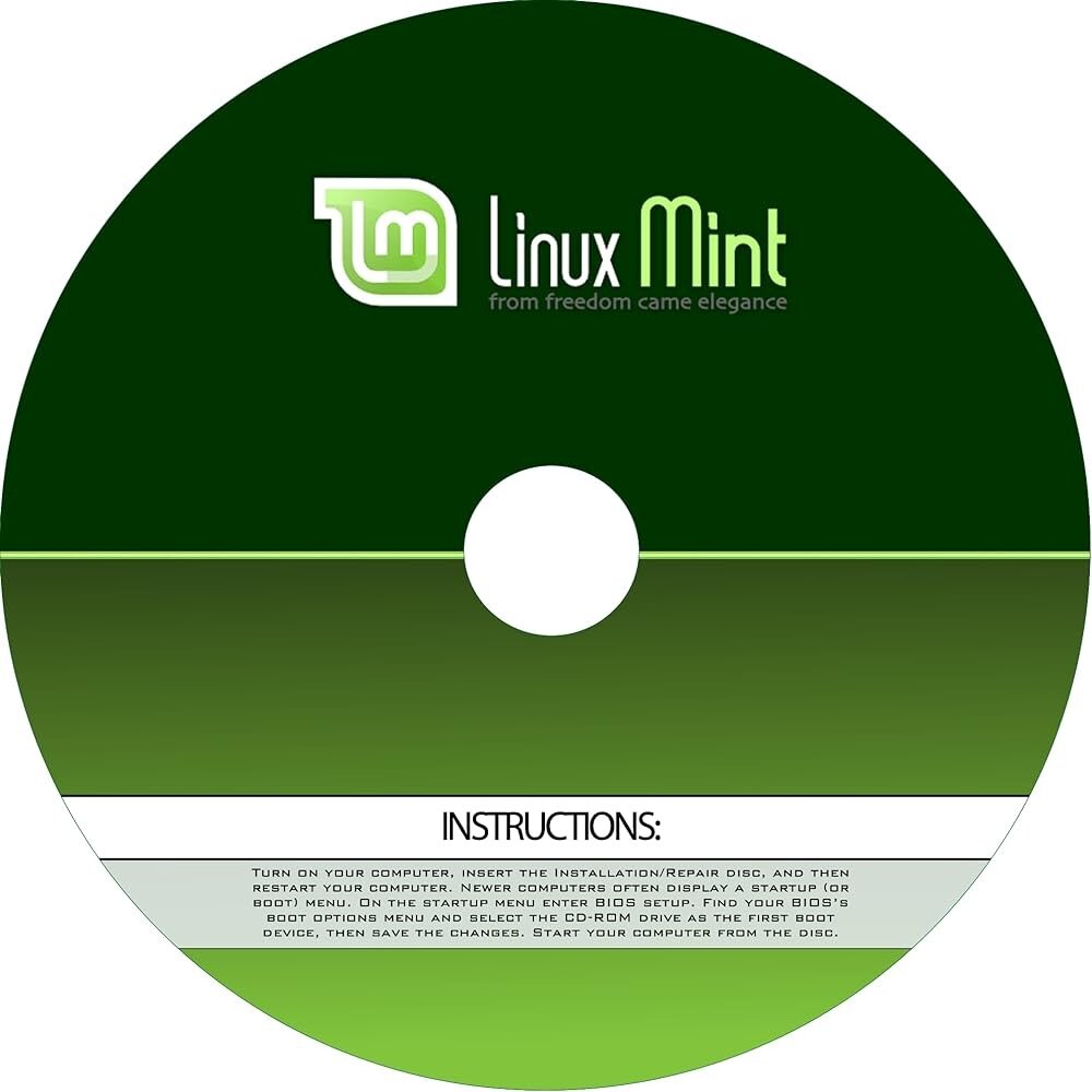 Linux Mint Latest 21.3 MATE 64bit LIVE INSTALLATION DVD Ships From FLORIDA