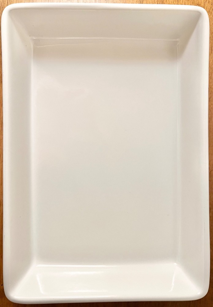 IKEA White Rectangular Stoneware Bakeware / Casserole Made in PORTUGAL