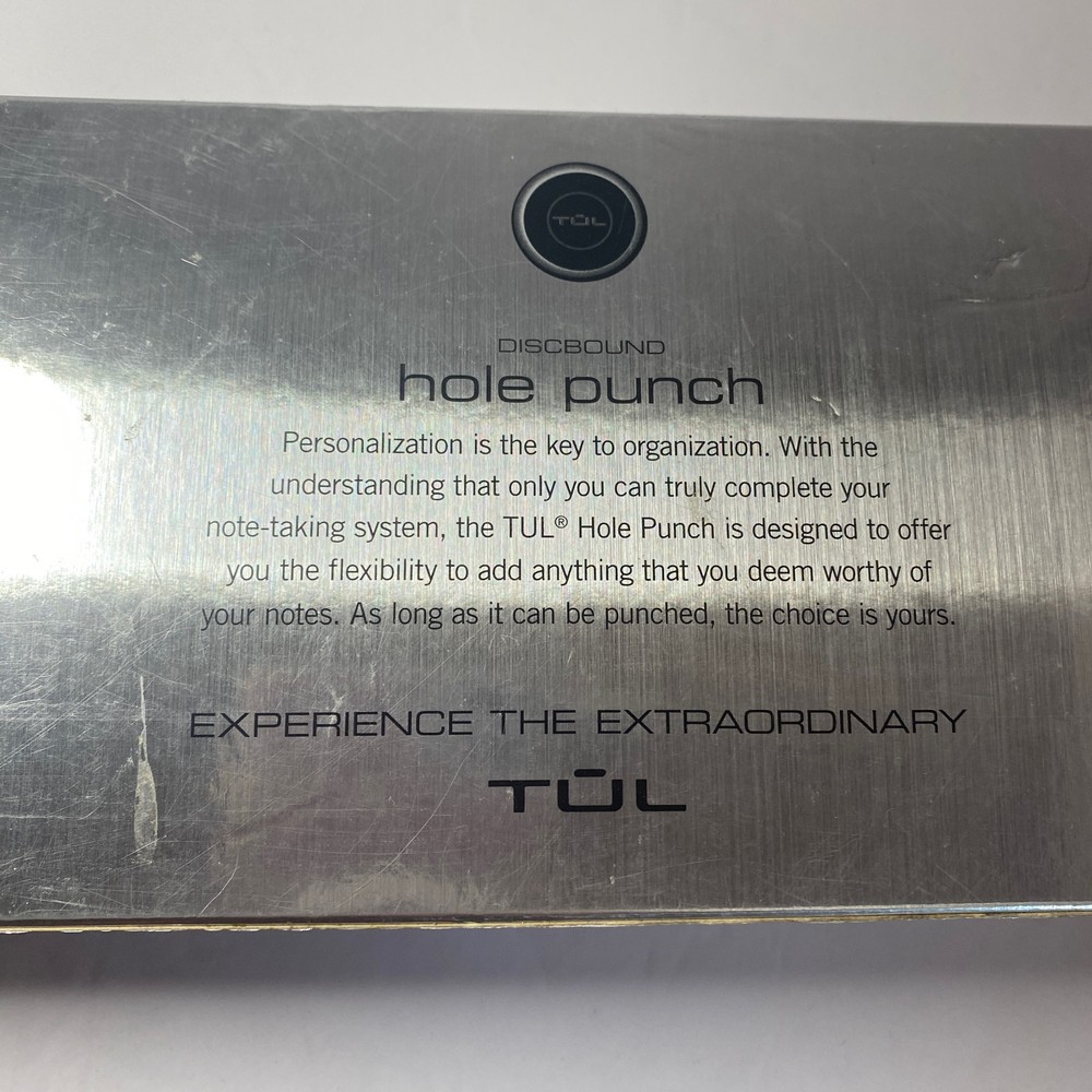 Tul Discbound 12 Hole Punch Custom Note Taking System - 12" Silver Grey