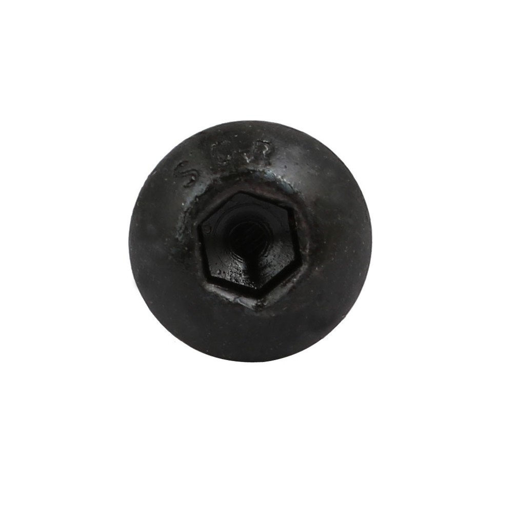 2pcs M5x20mm 10.9 Grade Hex Socket Reverse Left Hand Thread Screw Bolt Black