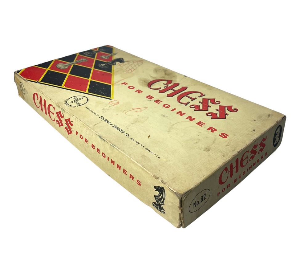 Vintage Chess Set For Beginners 2.75” King Sel Right Game Complete USA Made