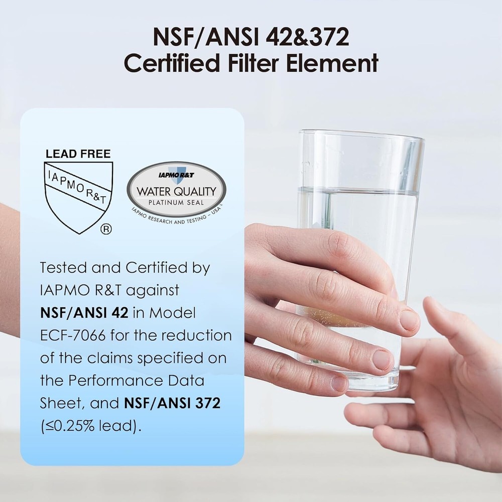 Waterdrop NSF/ANSI 42&372 Standard Gravity Water Filter, Replacement for Berkey®