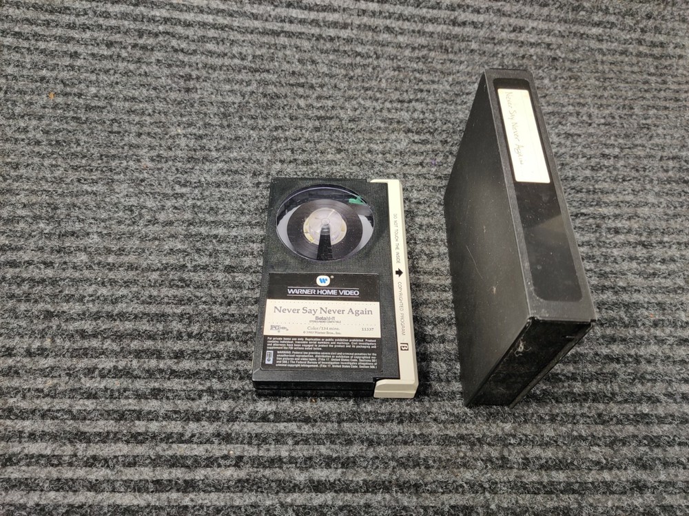 Vintage BETA Tape: Never Say Never Again