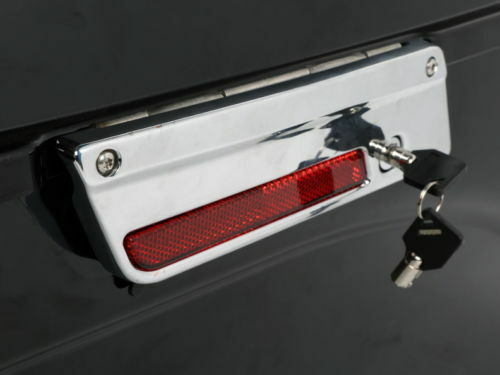 Black/ Chrome Saddle Bag Latch Lids Hardware Hinge Lock Kit Fit For Harley 94-13