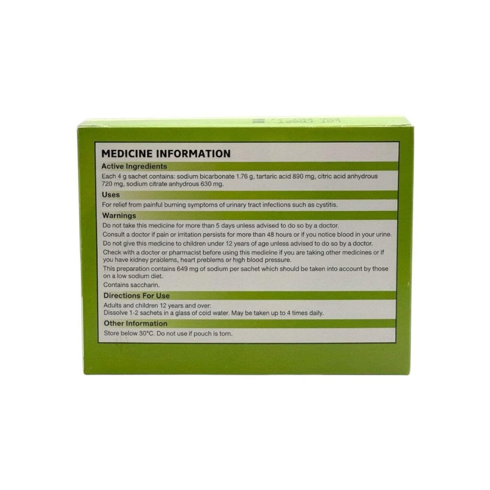 Ural Lemon Effervescent Powder 28 Sachets – Urinary Alkaliser