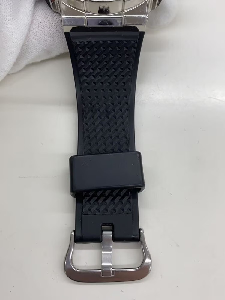 CASIO Quartz Watch Digital Analog Rubber SLV BLK GM 110