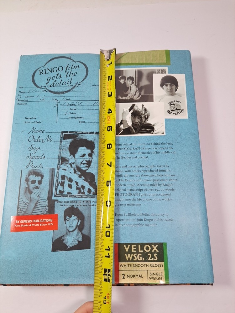 Genesis Publications PHOTOGRAPH By Ringo Starr Book