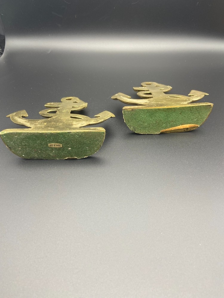 Brass Anchor Book Ends "Read"