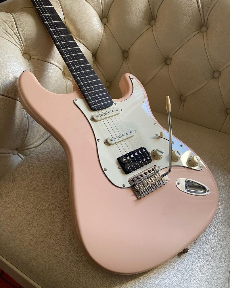 Donner Blossom Pink Electric Guitar DST-200 Single Coil Split Solid Body Kit