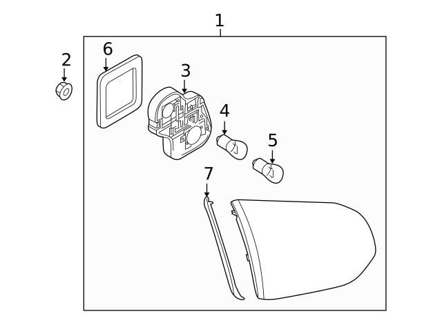 Genuine Volkswagen Socket Plate 5k0945260