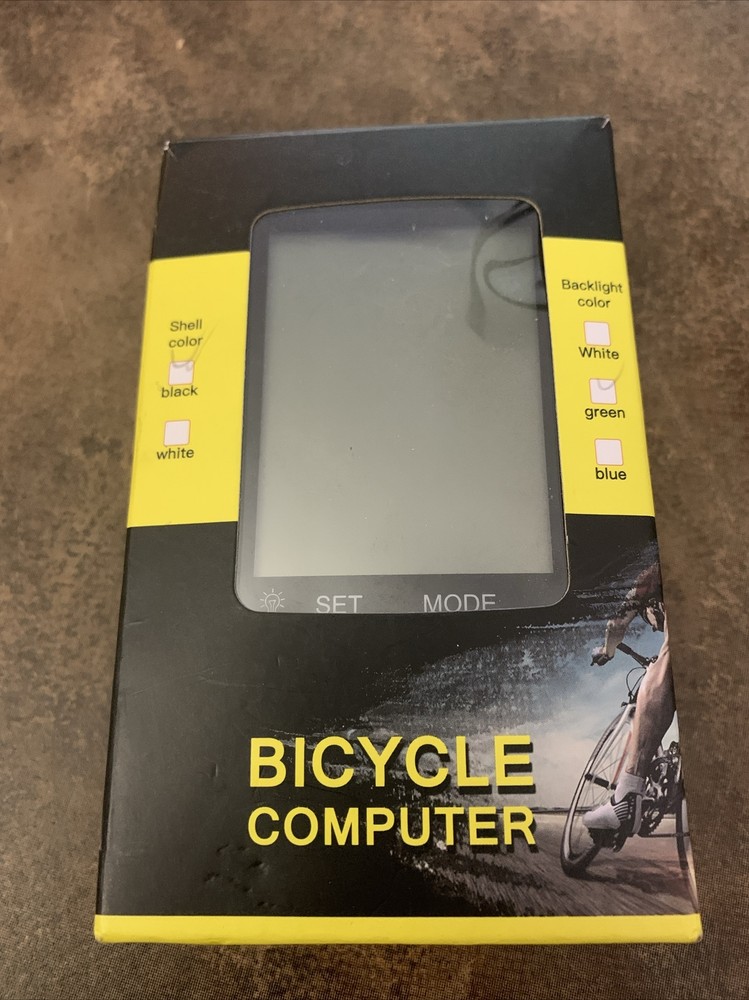 Macunin Bicycle Cycling Computer - Black /green Backlight - YA100-A