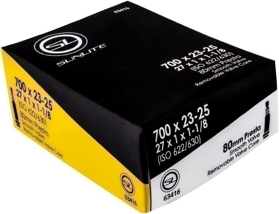 Sunlite Standad Schrader Valve Tubes, Multiple Sizes