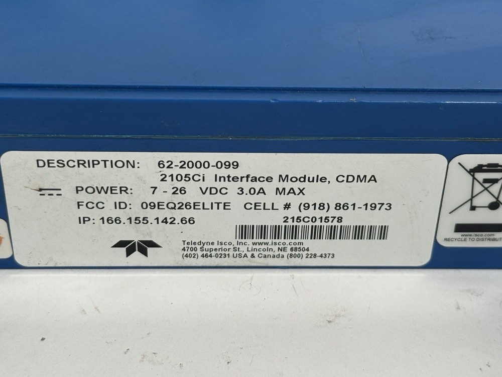 ISCO 2105 2105ci Cellular Network Interface Module with Built-in CDMA Modem