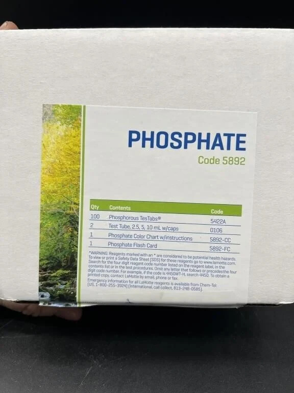 LaMotte 5892 Phosphate Testing Test Kit 100 pack test modules NEW
