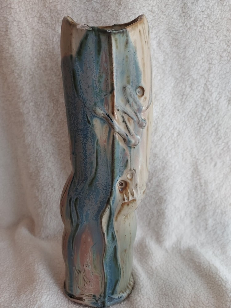 Contemporary 90's Studio Art Clay Pottery (2)