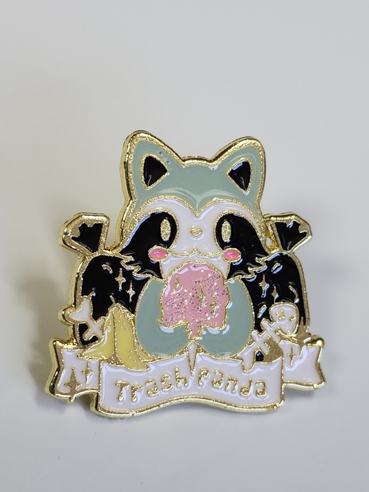 Trash Panda Raccoon Lapel Pin