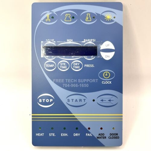 Tuttnauer 3870EA RPI LCD DISPLAY ASSEMBLY with PREDG board BLUE TUA159