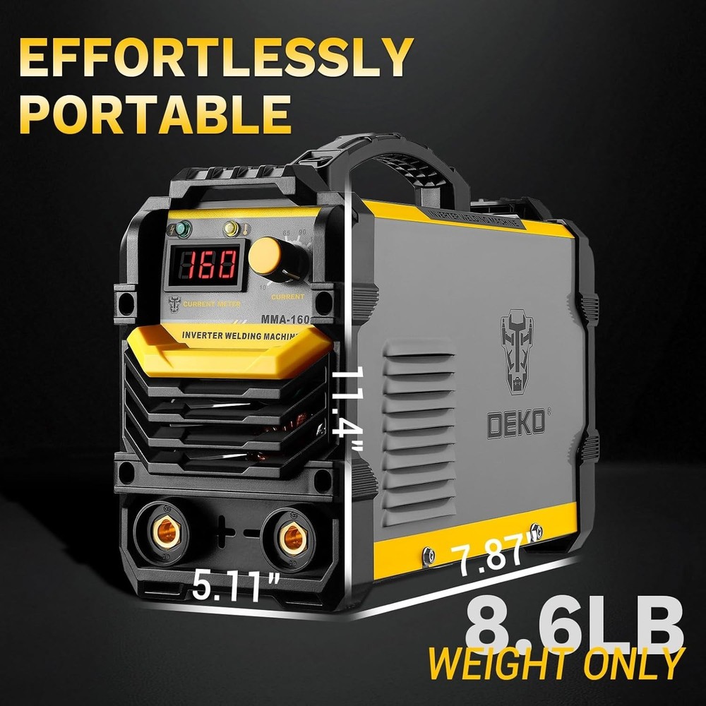 Powerful 160A ARC Welding Machine with Advanced IGBT Technology and Compact Size